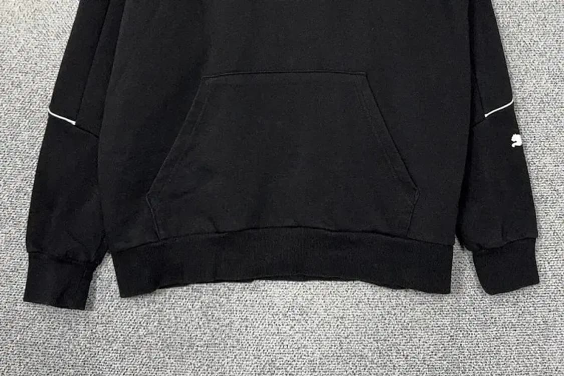 푸마 블랙 로고 후드티 M 상품이미지4