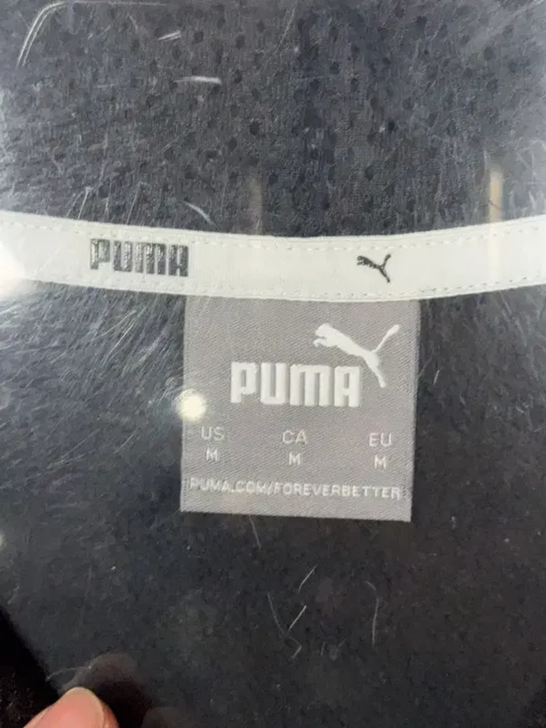 푸마 블랙 로고 후드티 M 상품이미지6