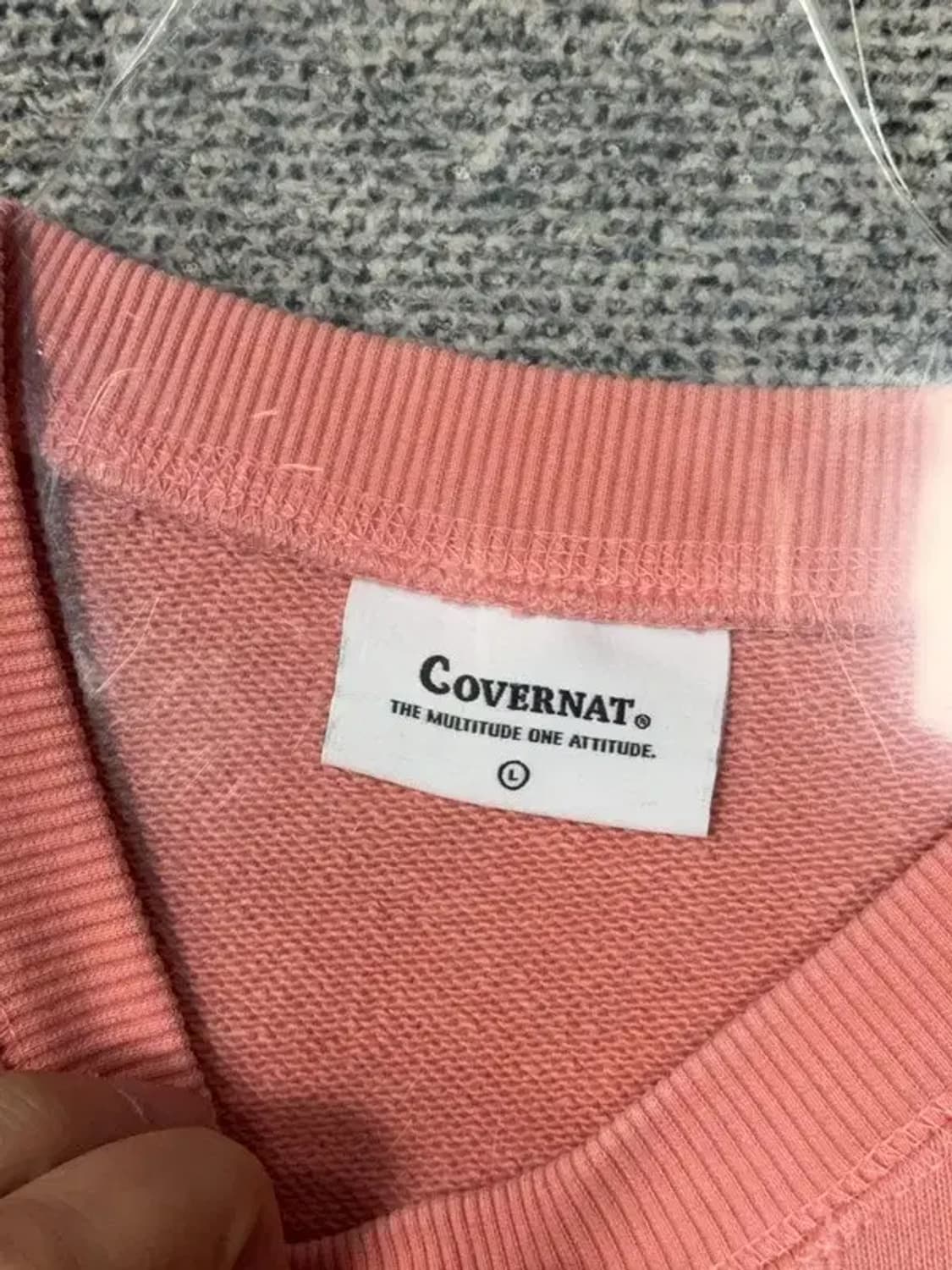 커버낫 코랄 로고 맨투맨 L 상품이미지7