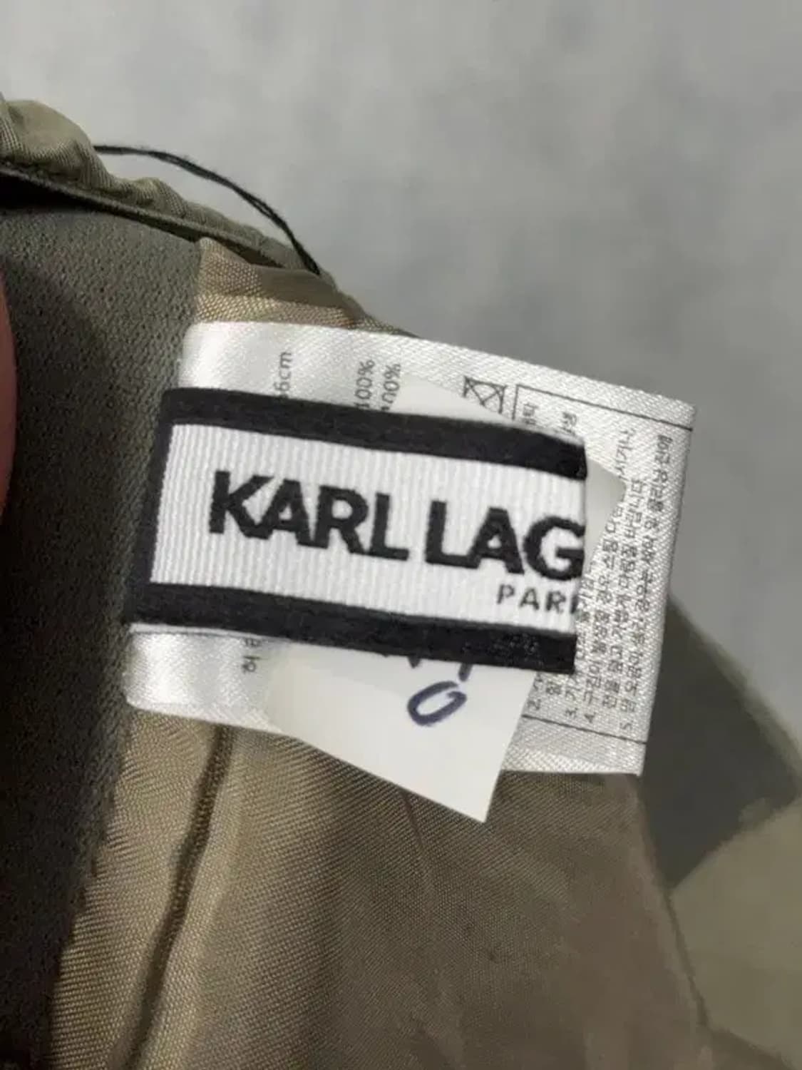 칼 라거펠트 카키 롱 스커트 66 상품이미지7