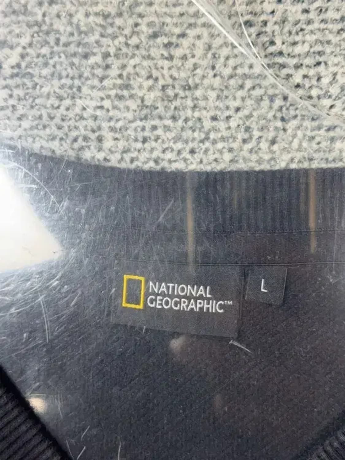 내셔널지오그래픽 블랙 로고 완장 맨투맨 100(L) 상품이미지5