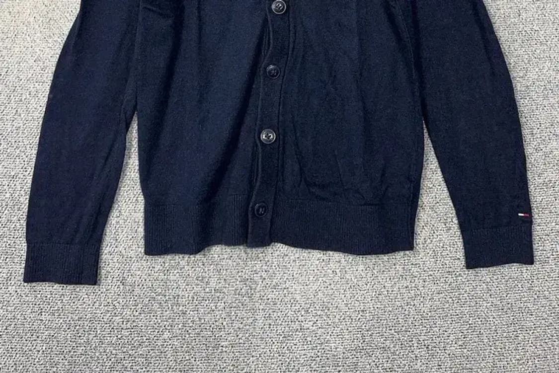타미힐피거 네이비 완장 코튼 니트 가디건 S 상품이미지4