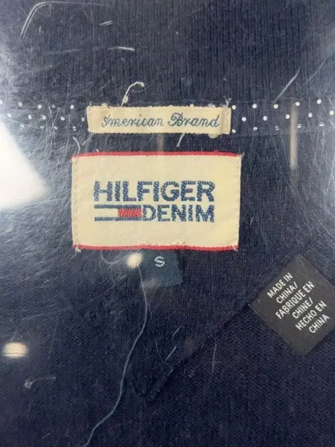 타미힐피거 네이비 완장 코튼 니트 가디건 S 상품이미지6