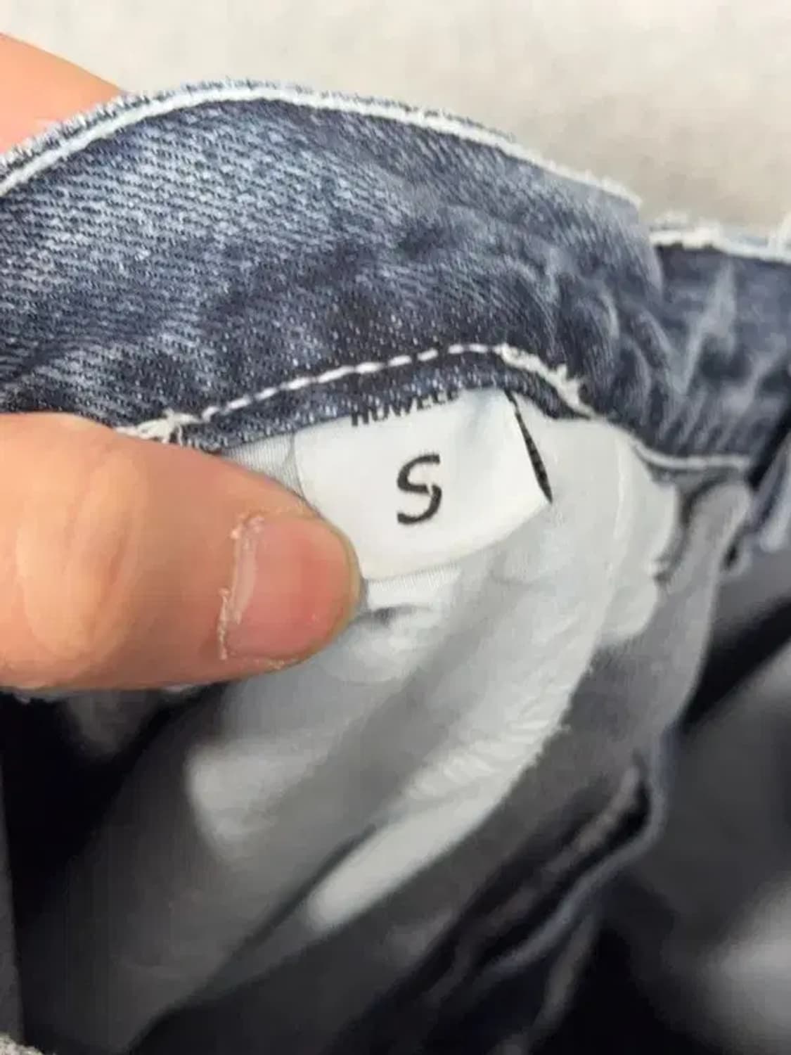 캐주얼 투턱 하이라이즈 청바지 S 상품이미지7