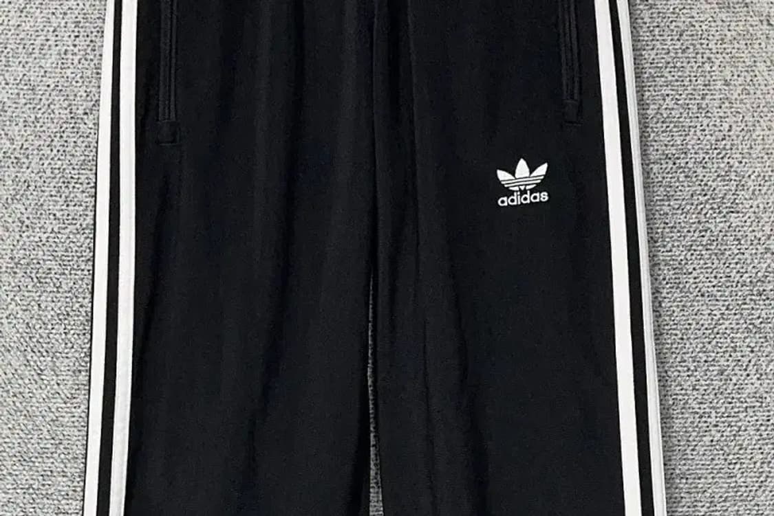아디다스 블랙 로고 삼선 바지 XS 상품이미지4