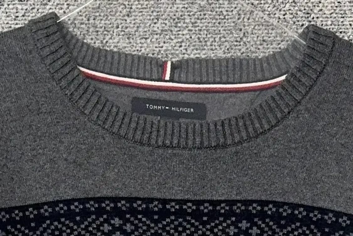 타미힐피거 그레이 코튼 니트 XL TG/XG 상품이미지5