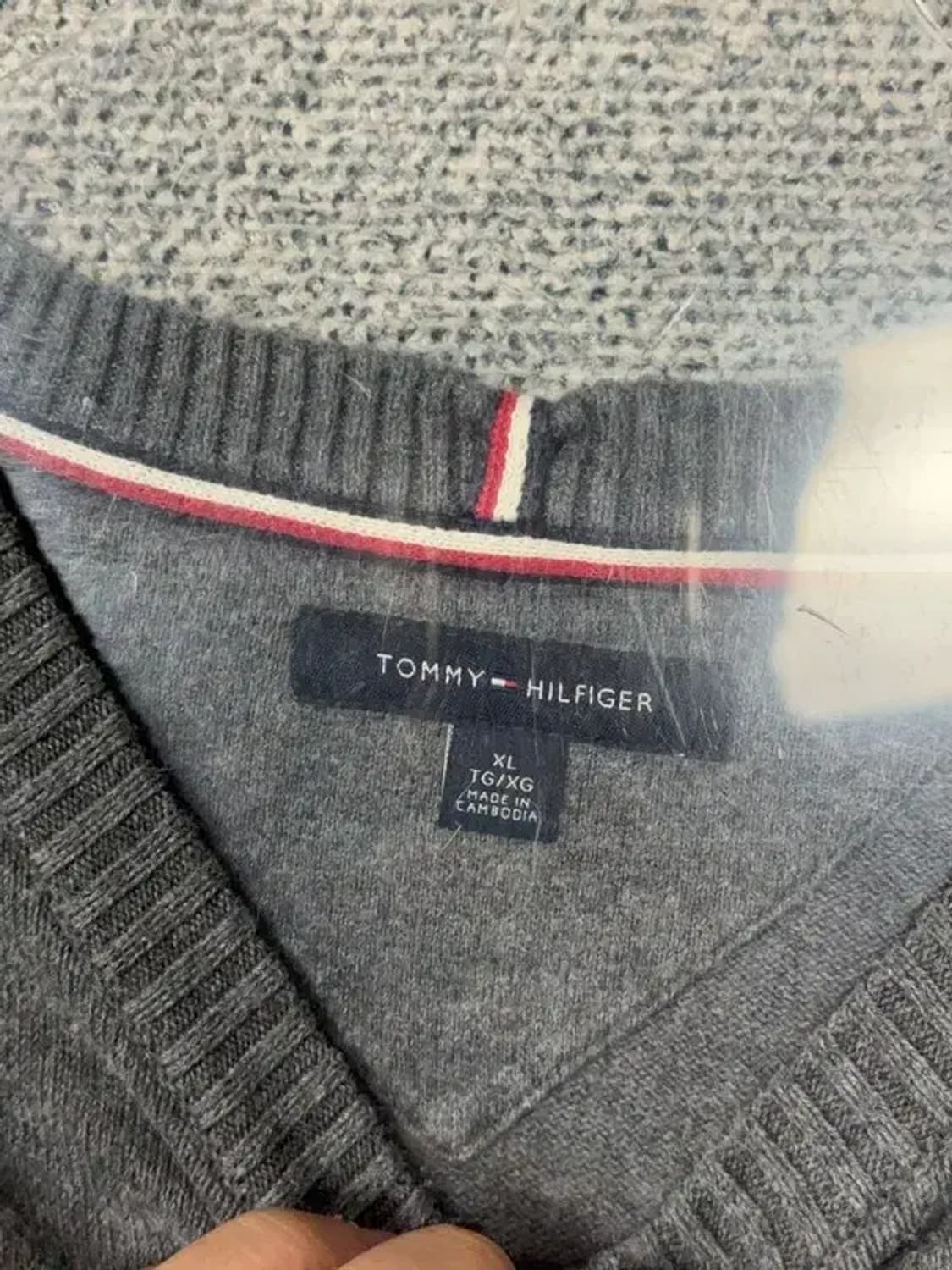 타미힐피거 그레이 코튼 니트 XL TG/XG 상품이미지6