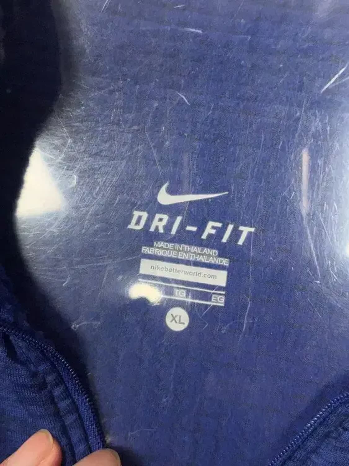 나이키 네이비 여성 운동 기능성 긴팔티 XL 상품이미지5