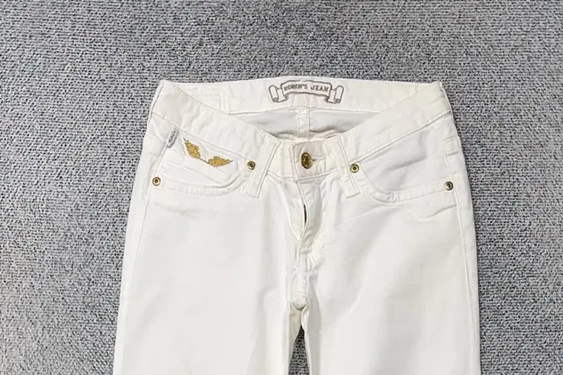 로빈슨 진 화이트 Y2K 데님 팬츠 24 상품이미지3