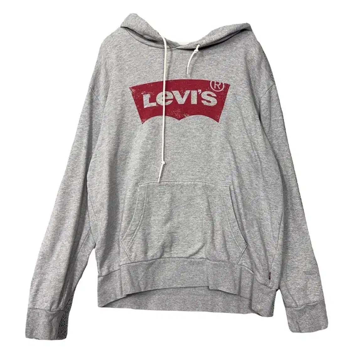 리바이스 프린팅 라이트 그레이 후드티 M 상품이미지1