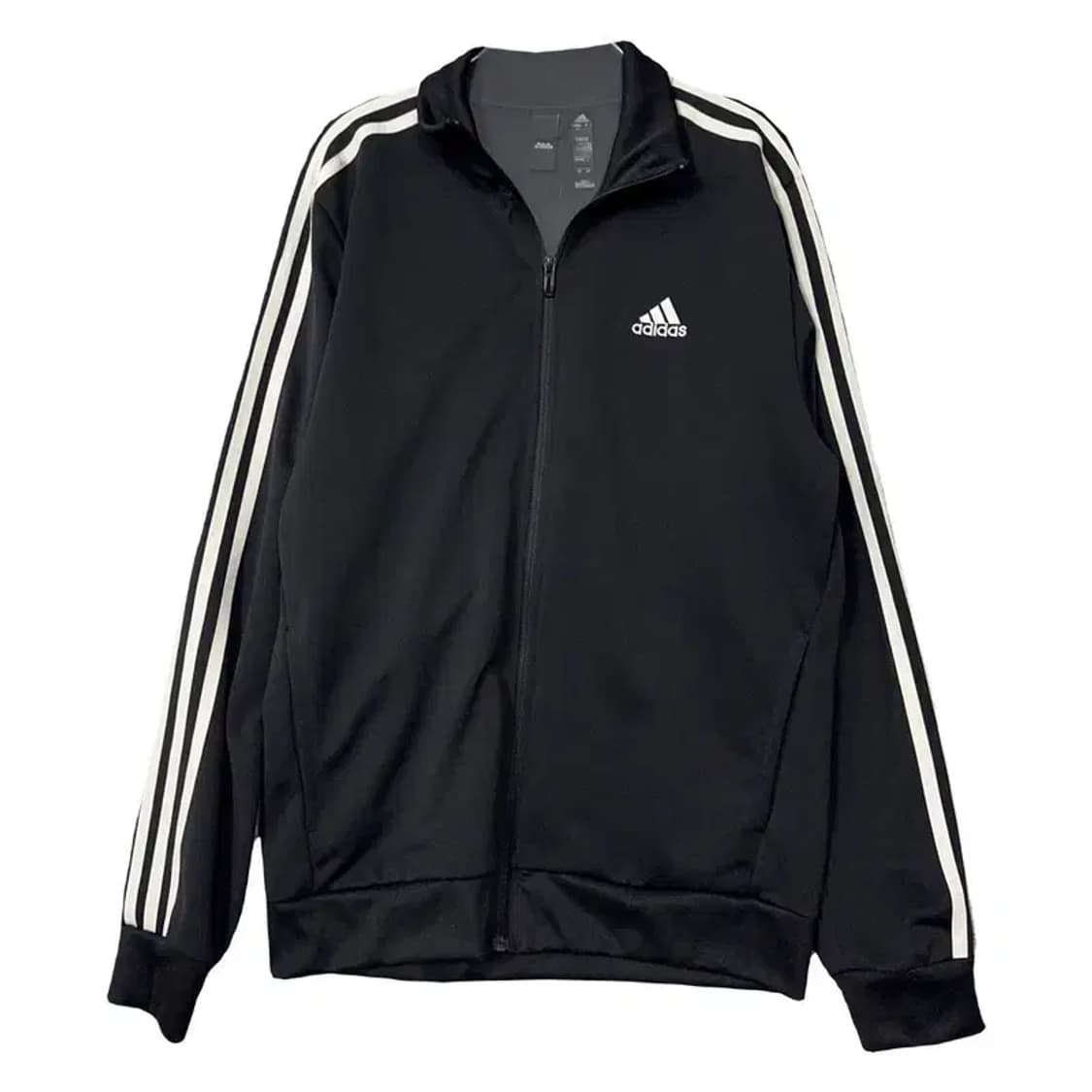 아디다스 블랙 로고 삼선 집업 저지 A/M 상품이미지1