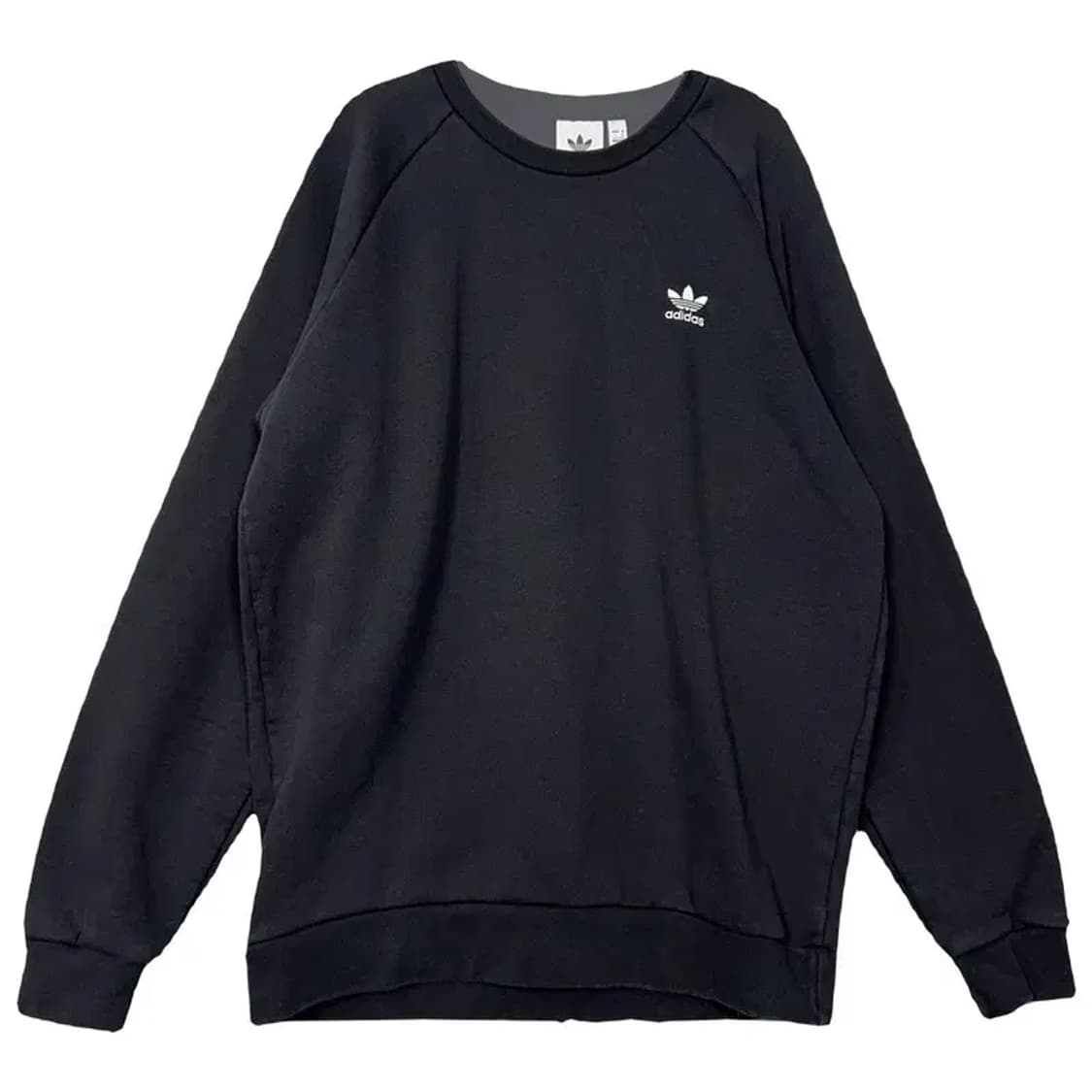 아디다스 블랙 불꽃 로고 오버핏 맨투맨 L 상품이미지1