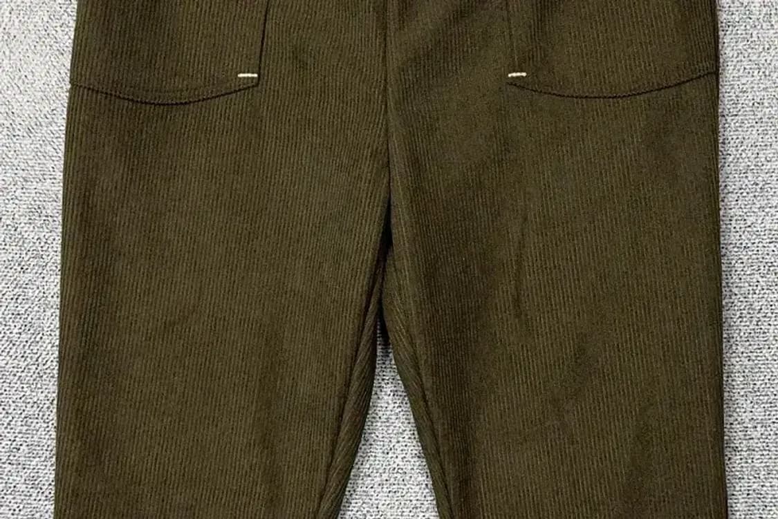 엘르 카키 오버 포켓 캐주얼 니트 팬츠 80-105 상품이미지4