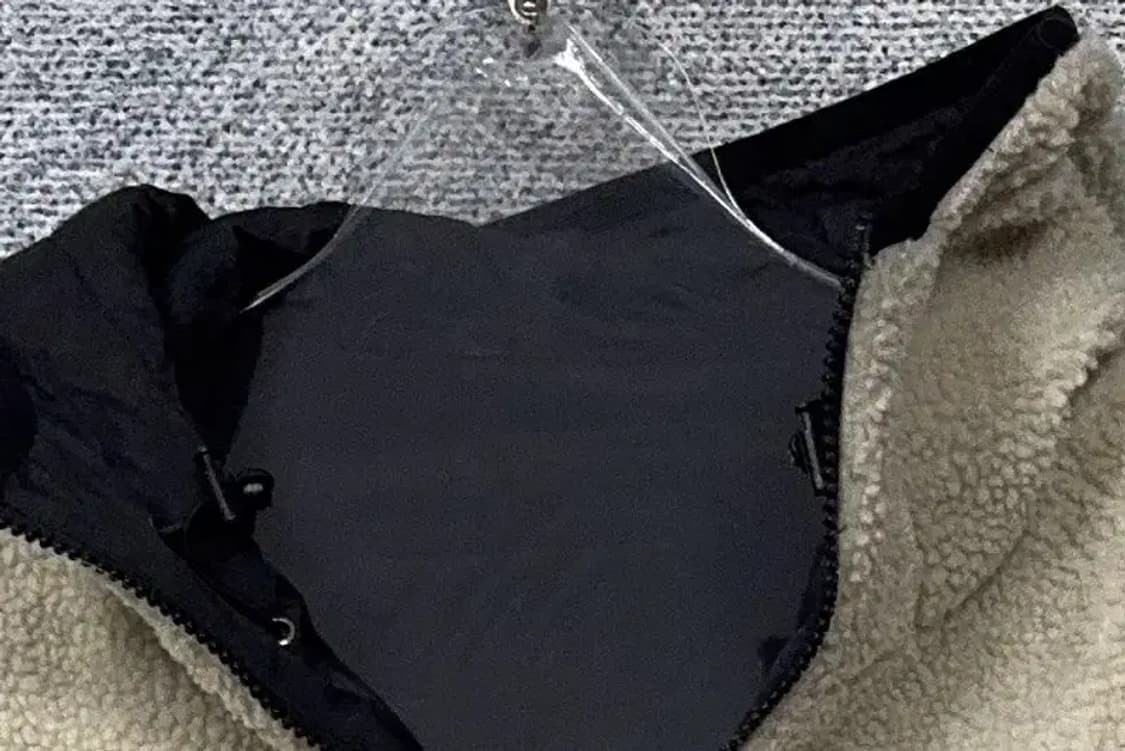 커버낫 양면 베이지 블랙 후리스 점퍼 95(M) 상품이미지7