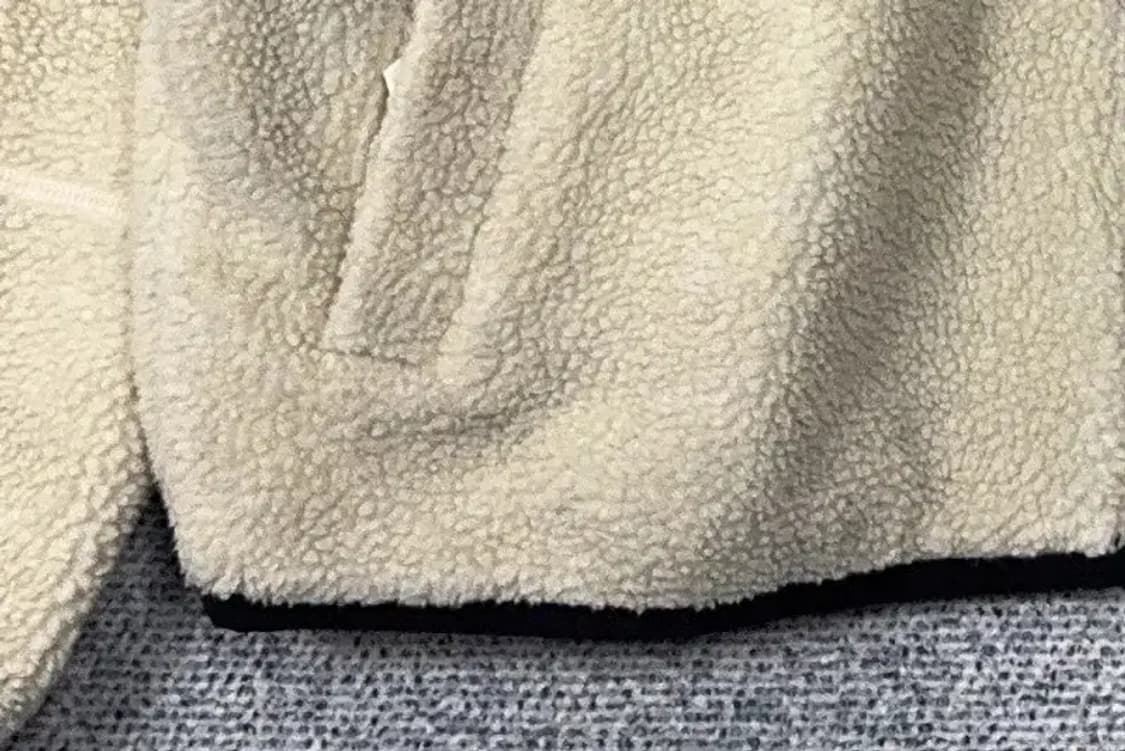 커버낫 양면 베이지 블랙 후리스 점퍼 95(M) 상품이미지8