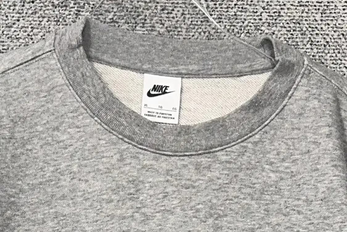 나이키 라이트 그레이 로고 맨투맨 XL 상품이미지5