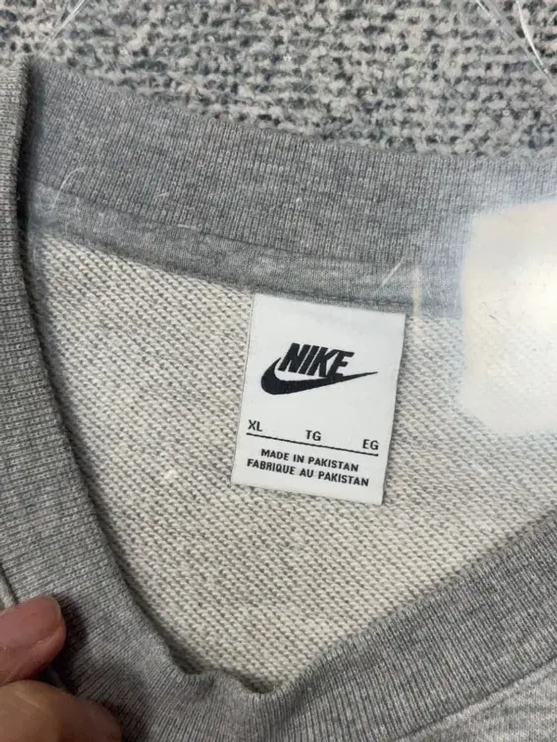 나이키 라이트 그레이 로고 맨투맨 XL 상품이미지7