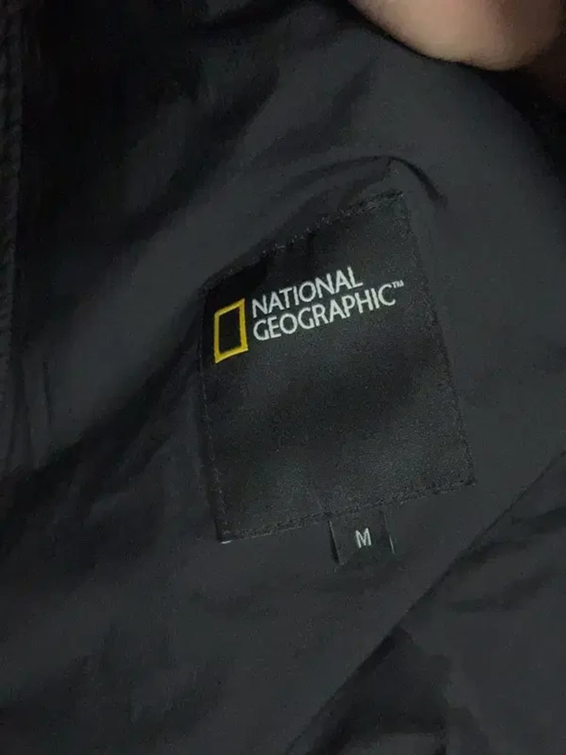 내셔널지오그래픽 블랙 완장 로고 나일론 후드 바람막이 M 상품이미지7