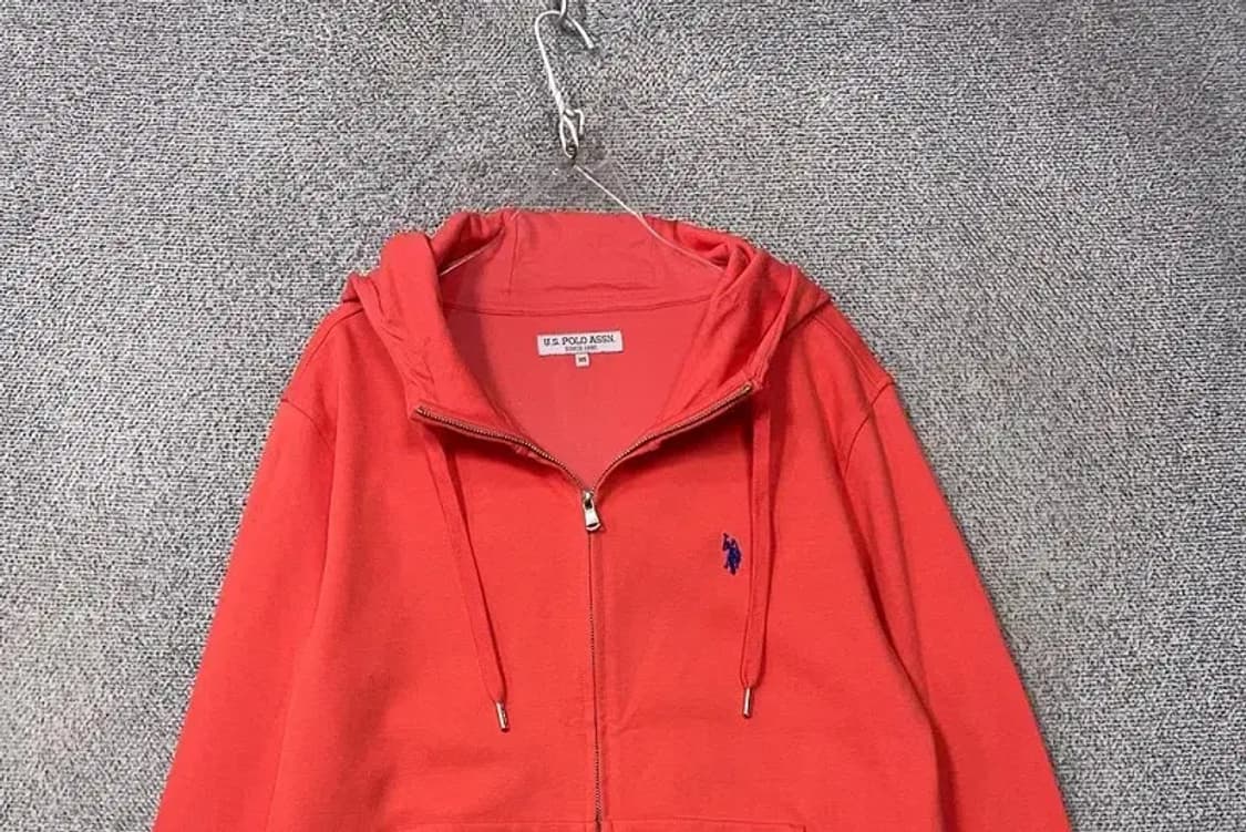 폴로아쎈 코랄 로고 오버핏 후드집업 105 상품이미지3