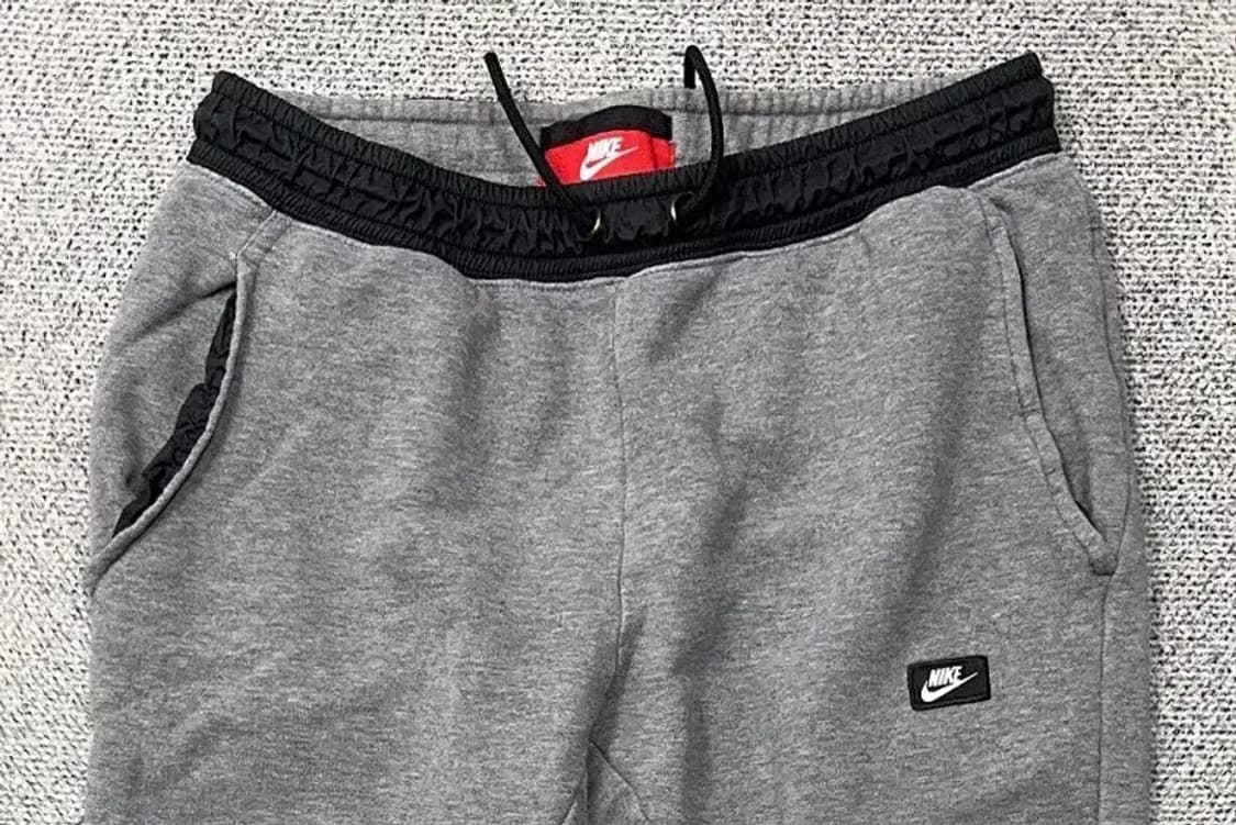 나이키 로고 그레이 트레이닝 팬츠 S 상품이미지3