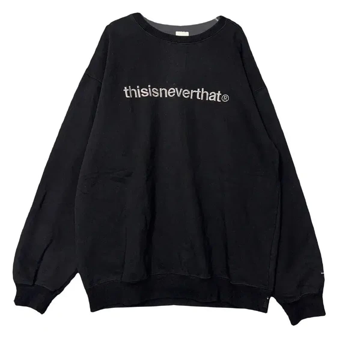 디스이즈네버댓 프린팅 블랙 맨투맨 L 상품이미지1