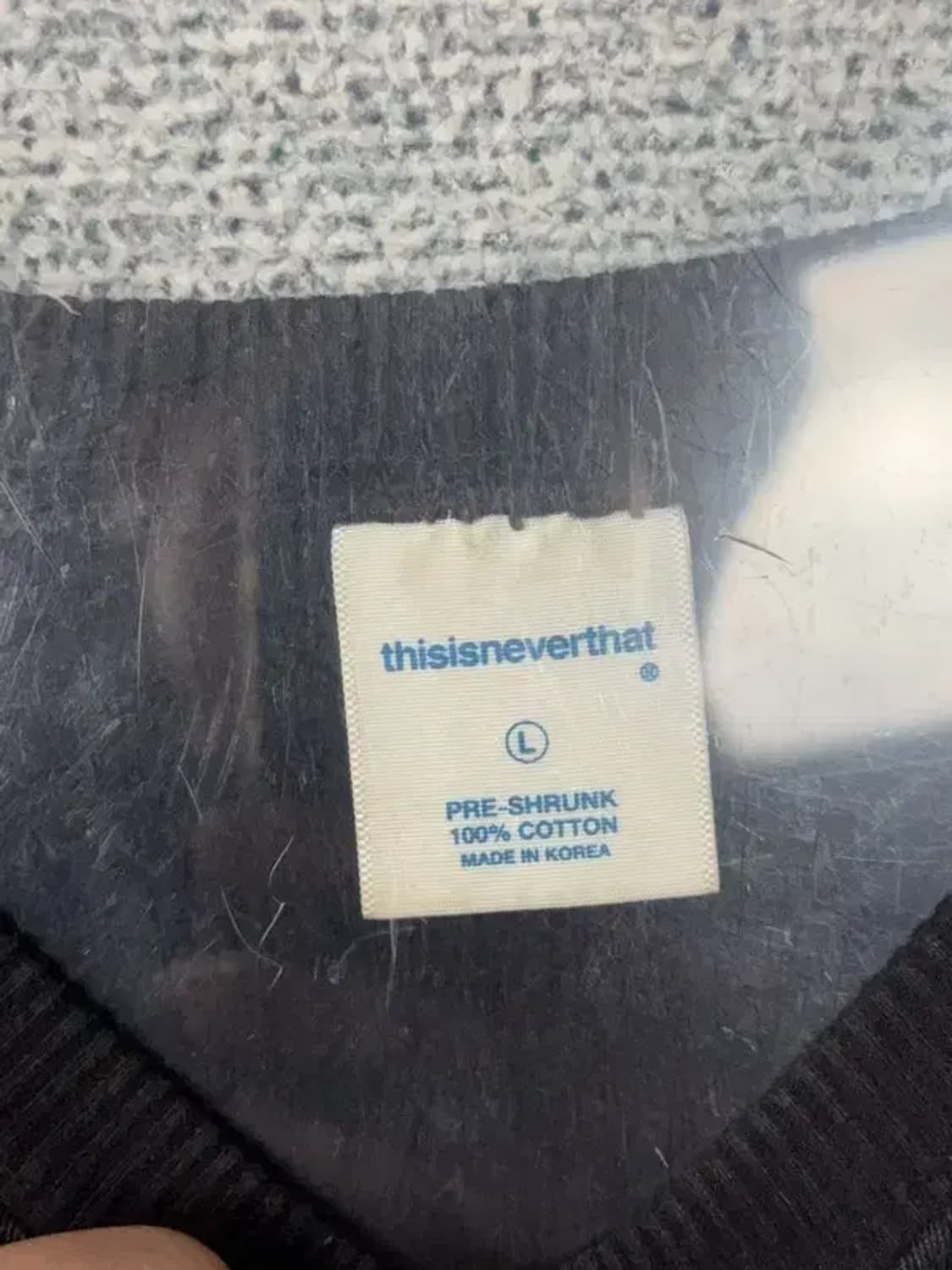 디스이즈네버댓 프린팅 블랙 맨투맨 L 상품이미지7