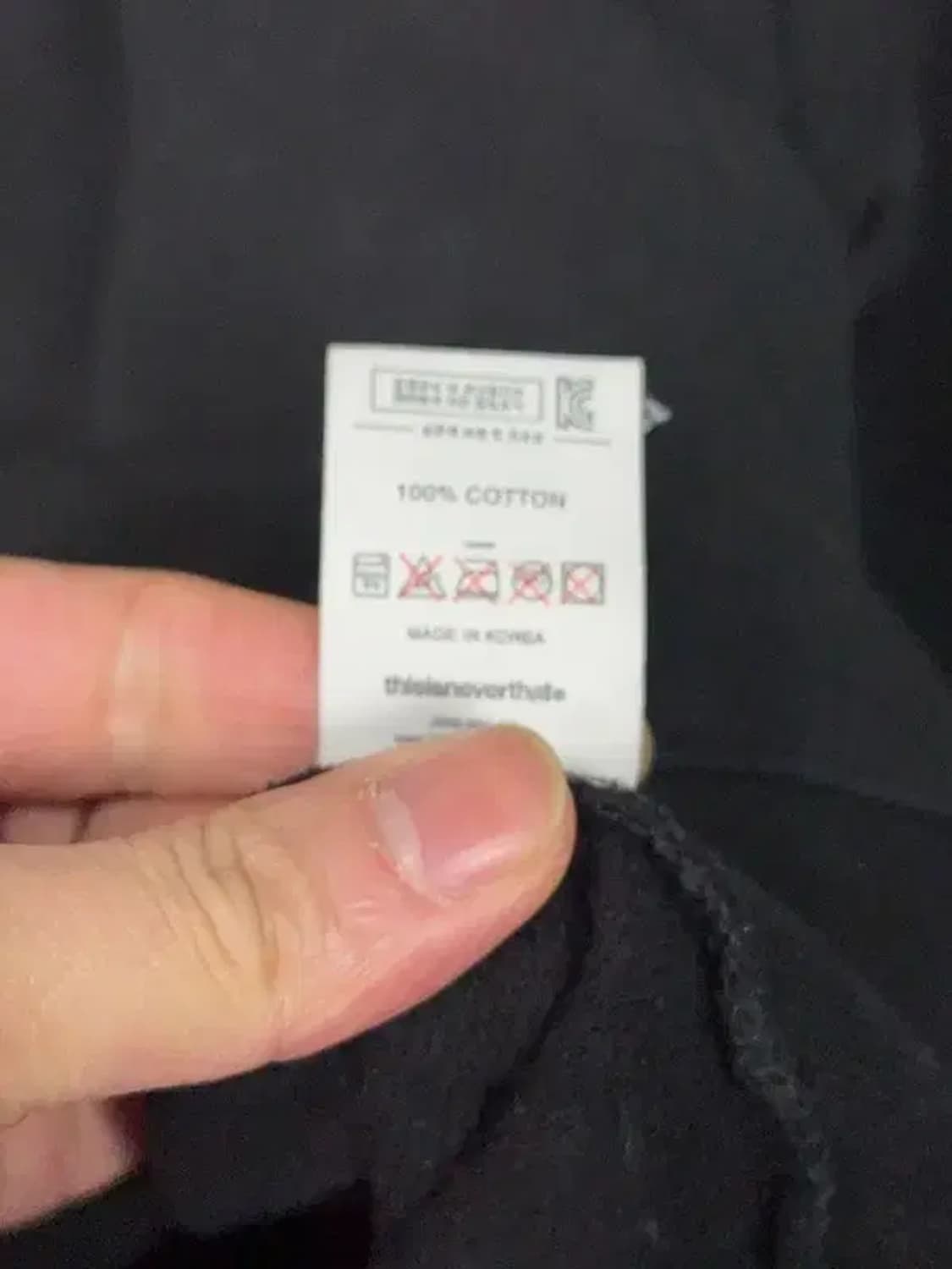 디스이즈네버댓 프린팅 블랙 맨투맨 L 상품이미지8