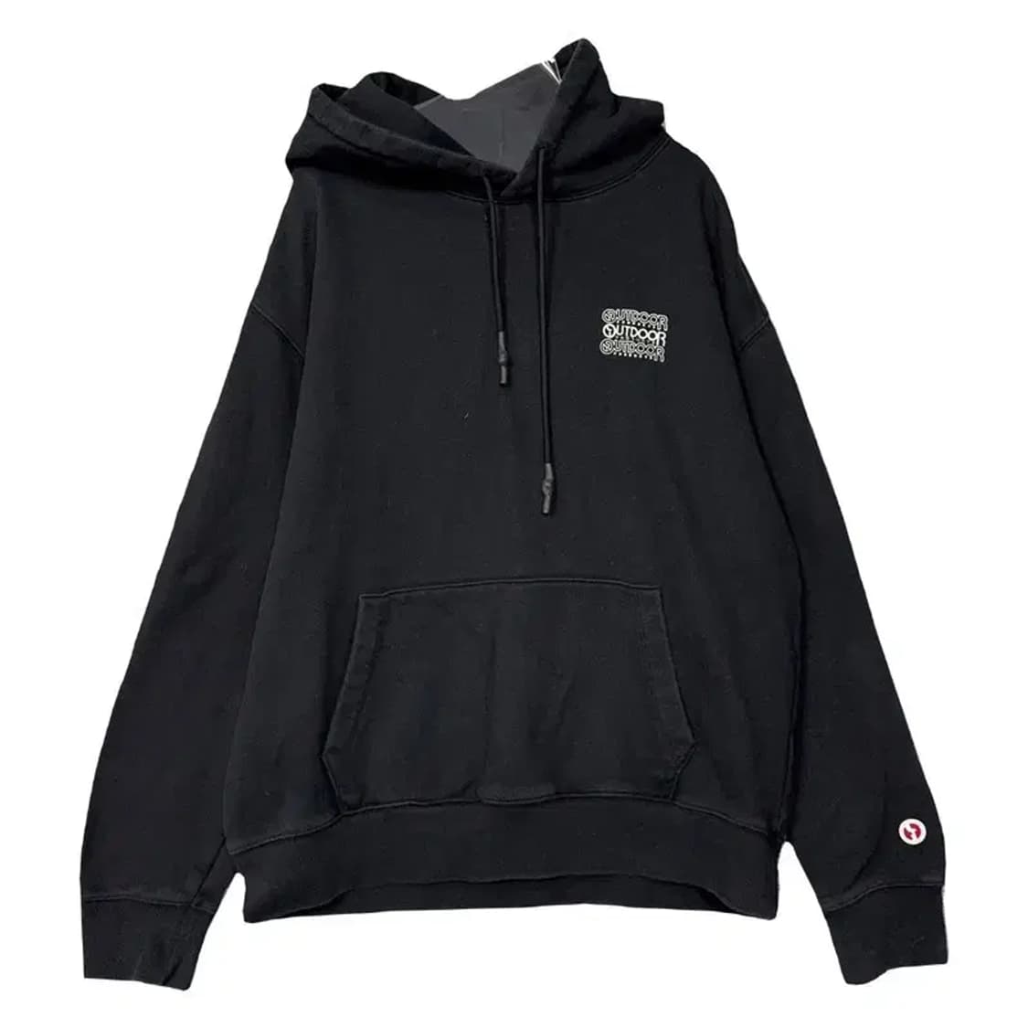 아웃도어 프로덕츠 블랙 로고 후드티 LARGE 상품이미지1