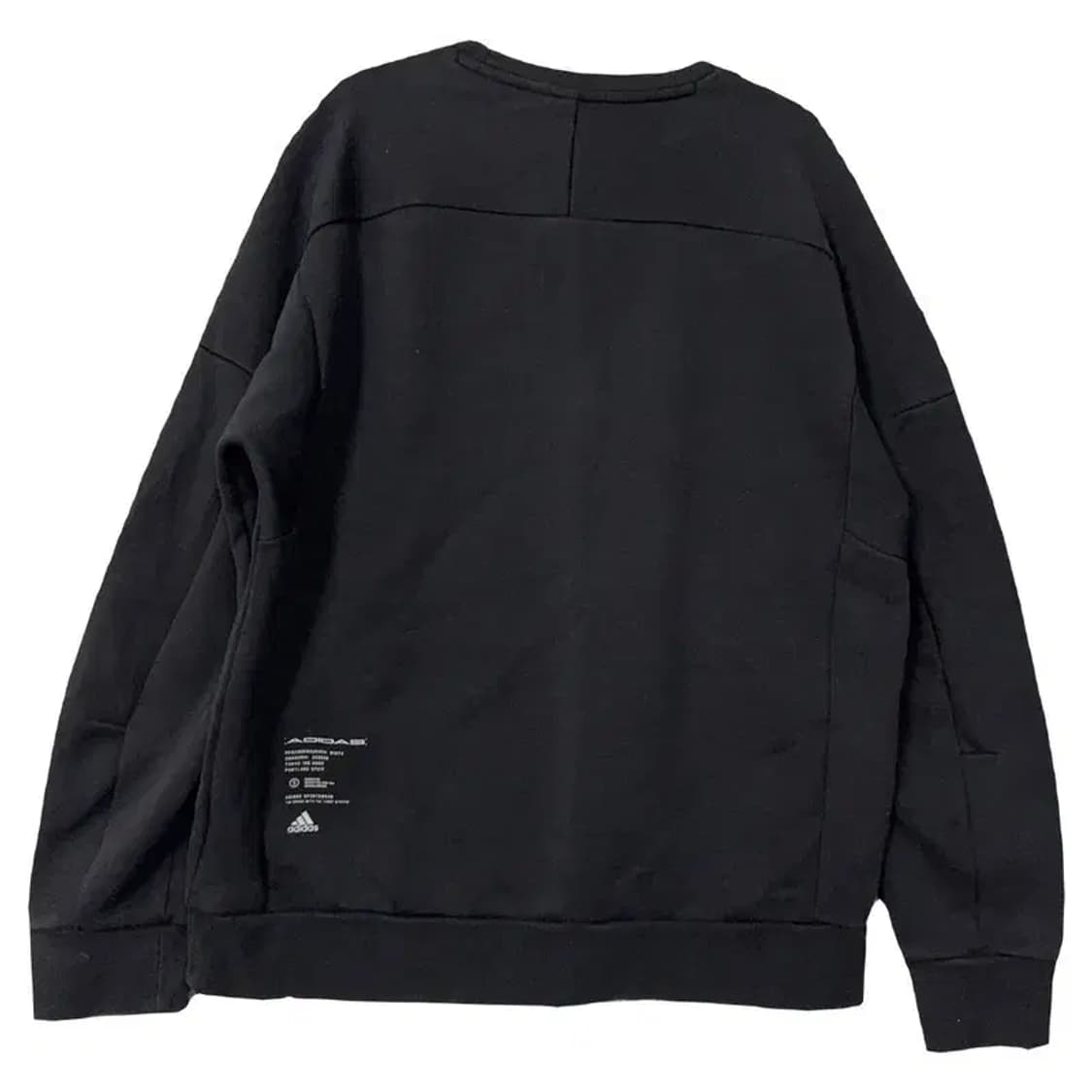 아디다스 블랙 센터 로고 맨투맨 XL 상품이미지2