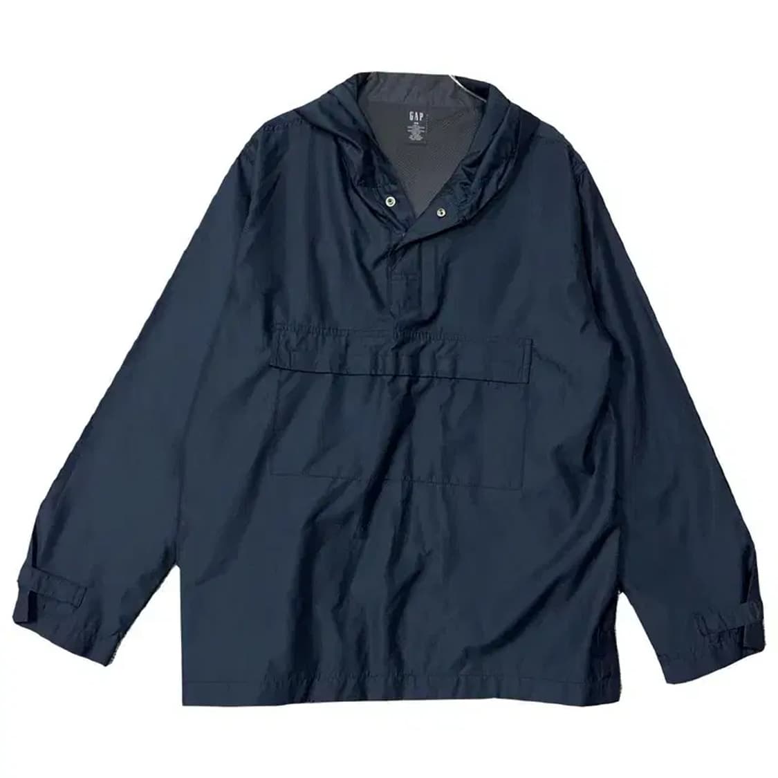 갭 오버핏 네이비 풀오버 바람막이 아노락 XS 상품이미지1