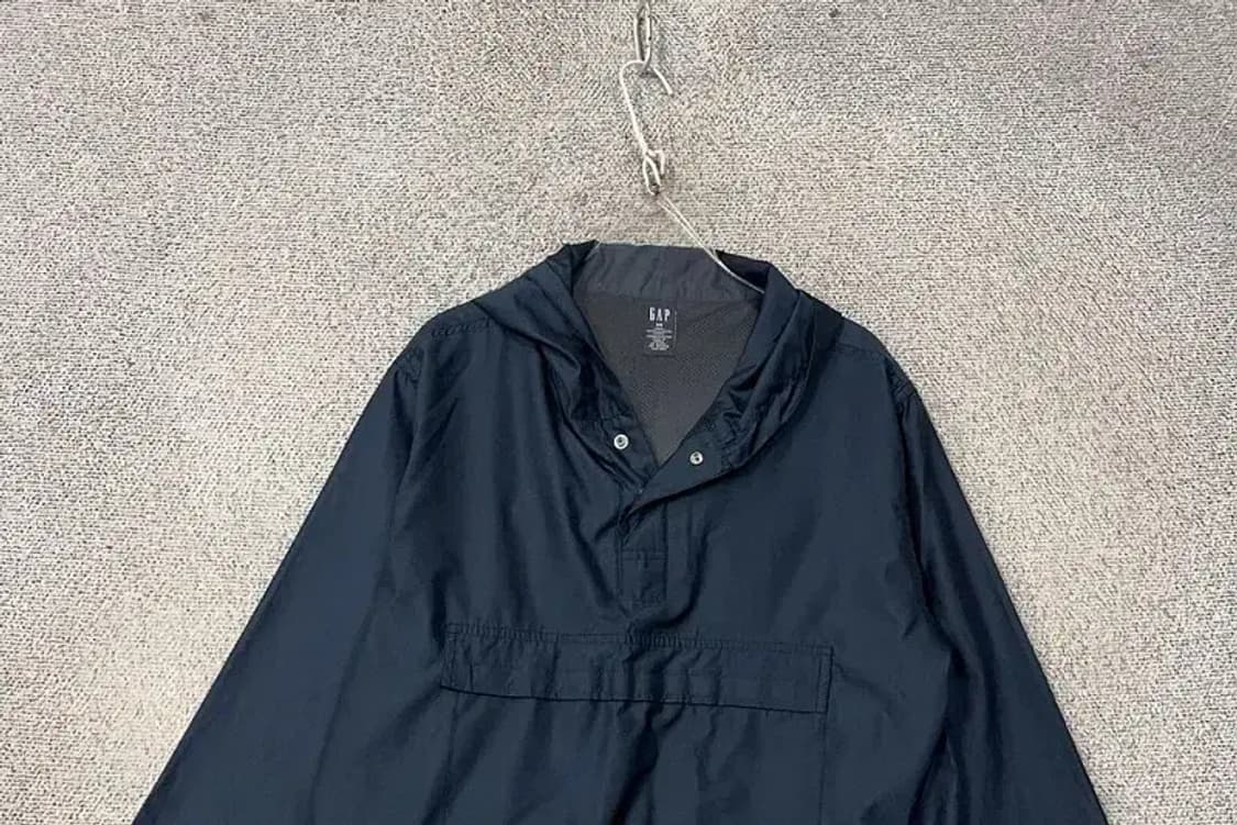 갭 오버핏 네이비 풀오버 바람막이 아노락 XS 상품이미지3