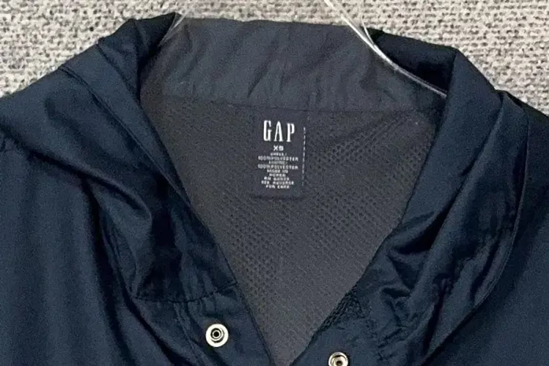 갭 오버핏 네이비 풀오버 바람막이 아노락 XS 상품이미지5