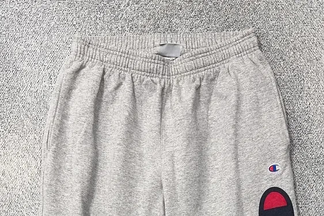 챔피온 프린팅 라이트 그레이 로고 조거팬츠 L 상품이미지3