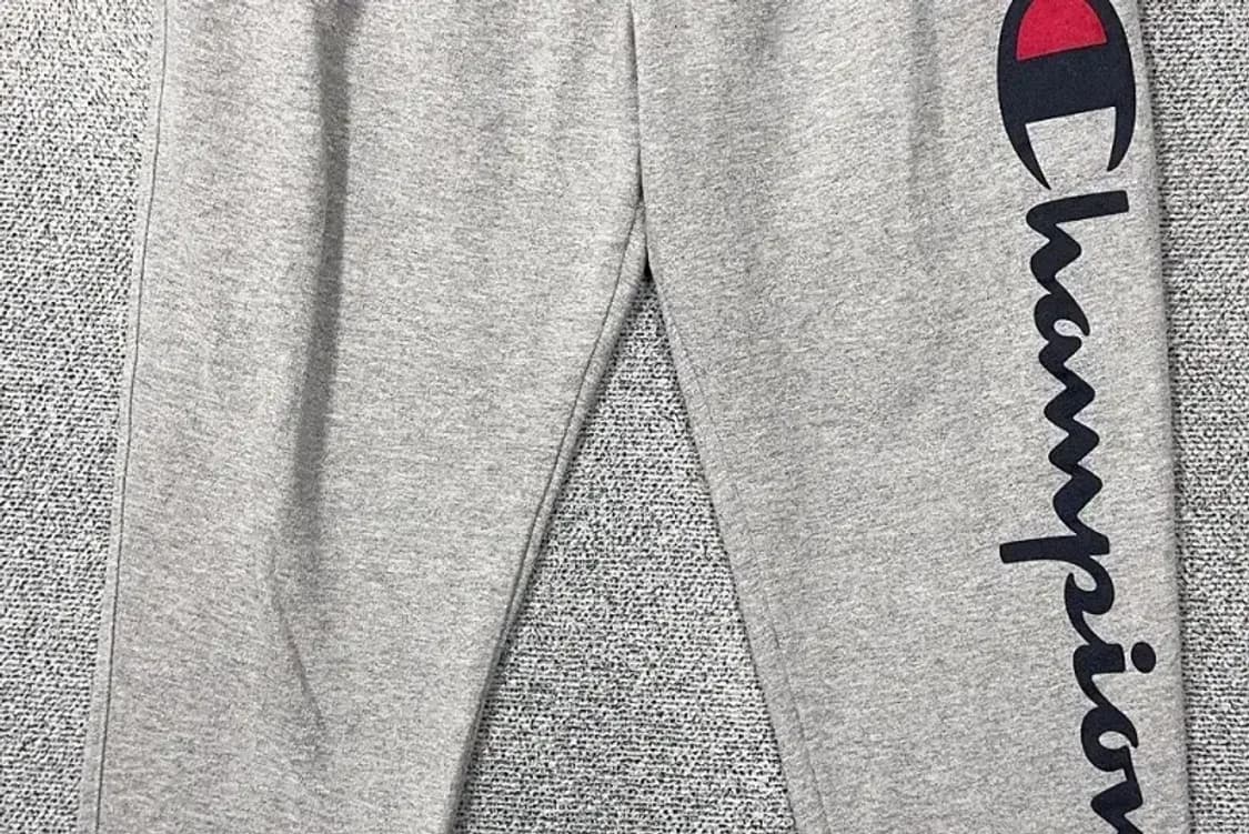 챔피온 프린팅 라이트 그레이 로고 조거팬츠 L 상품이미지4