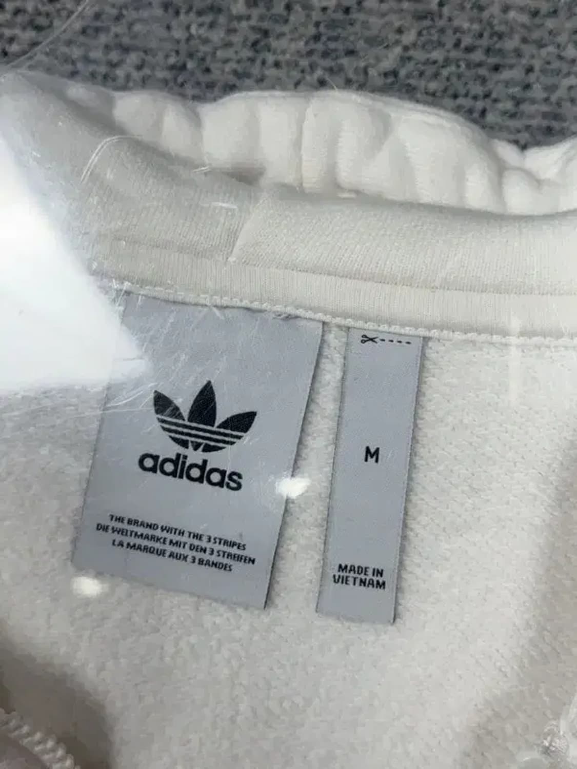 아디다스 화이트 로고 캐주얼 후드집업 M 상품이미지7