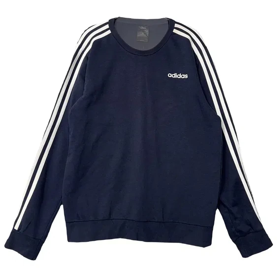 아디다스 네이비 로고 삼선 맨투맨 XL 상품이미지1