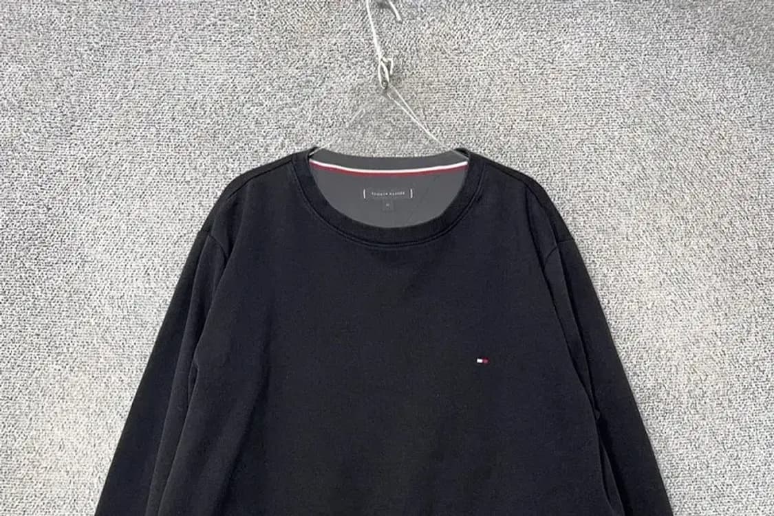 타미힐피거 블랙 로고 맨투맨 XL 상품이미지3