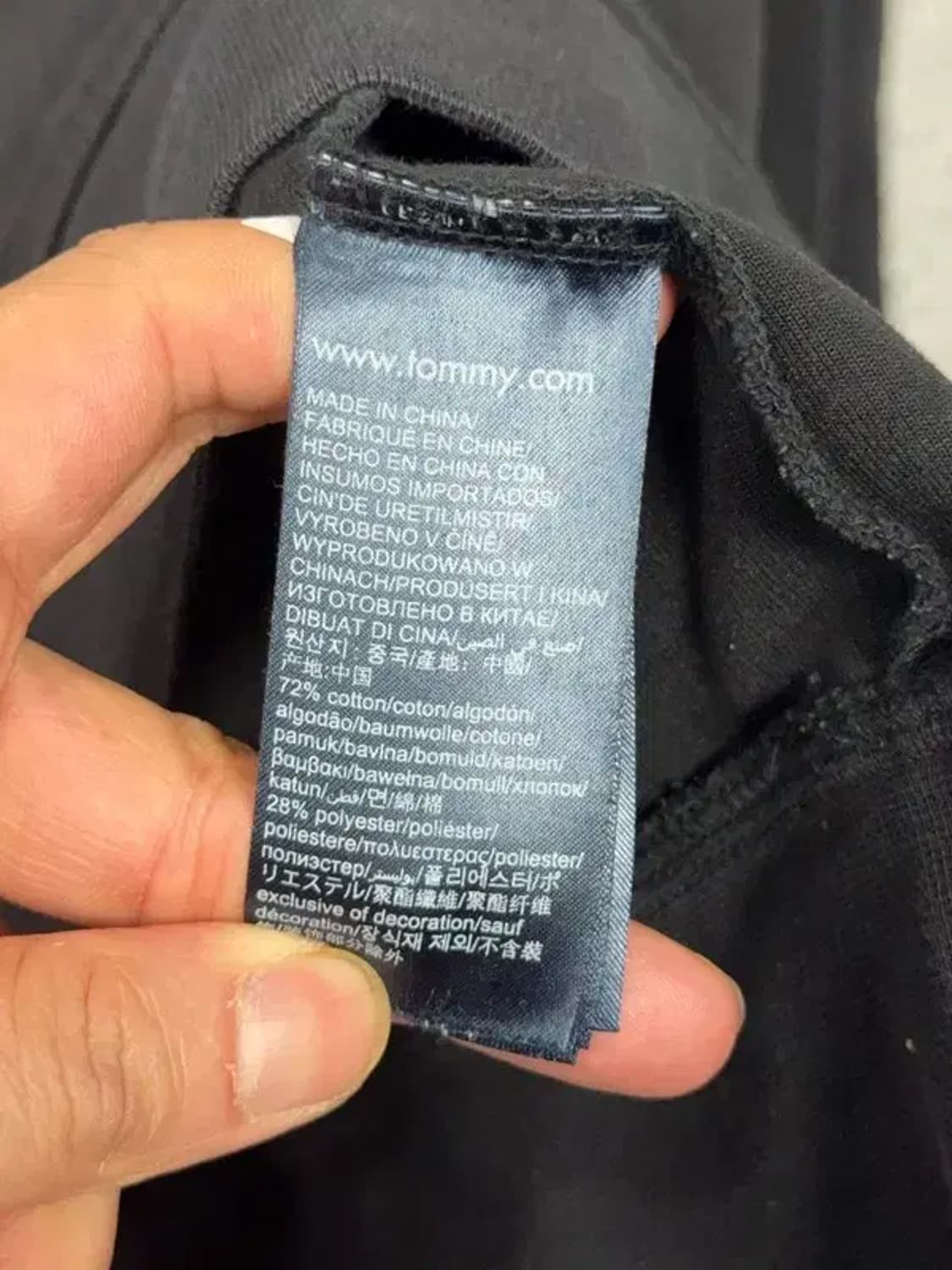 타미힐피거 블랙 로고 맨투맨 XL 상품이미지8