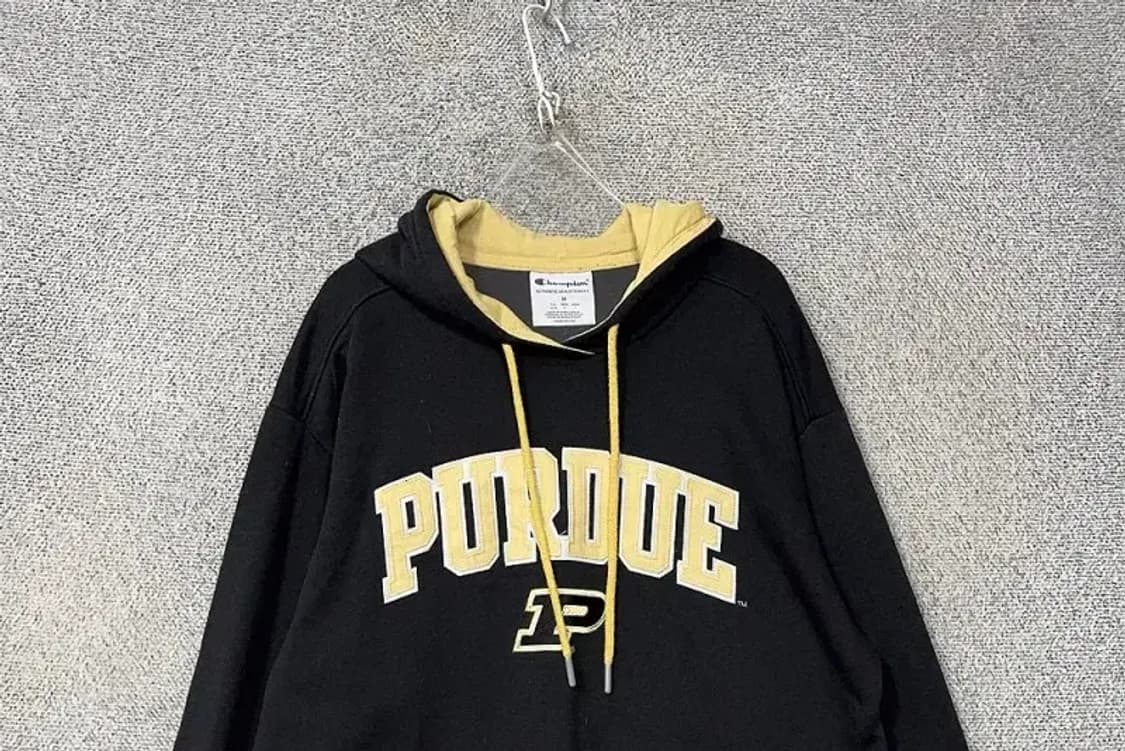 챔피온 프린팅 블랙 후드티 M 상품이미지3