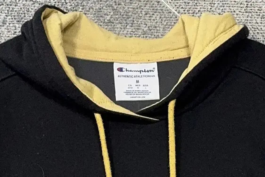 챔피온 프린팅 블랙 후드티 M 상품이미지5