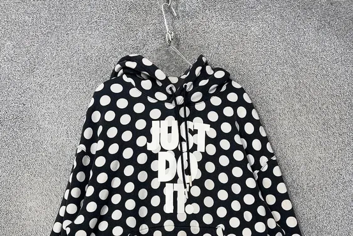 나이키 도트 블랙 프린팅 후드티 XXL 상품이미지3