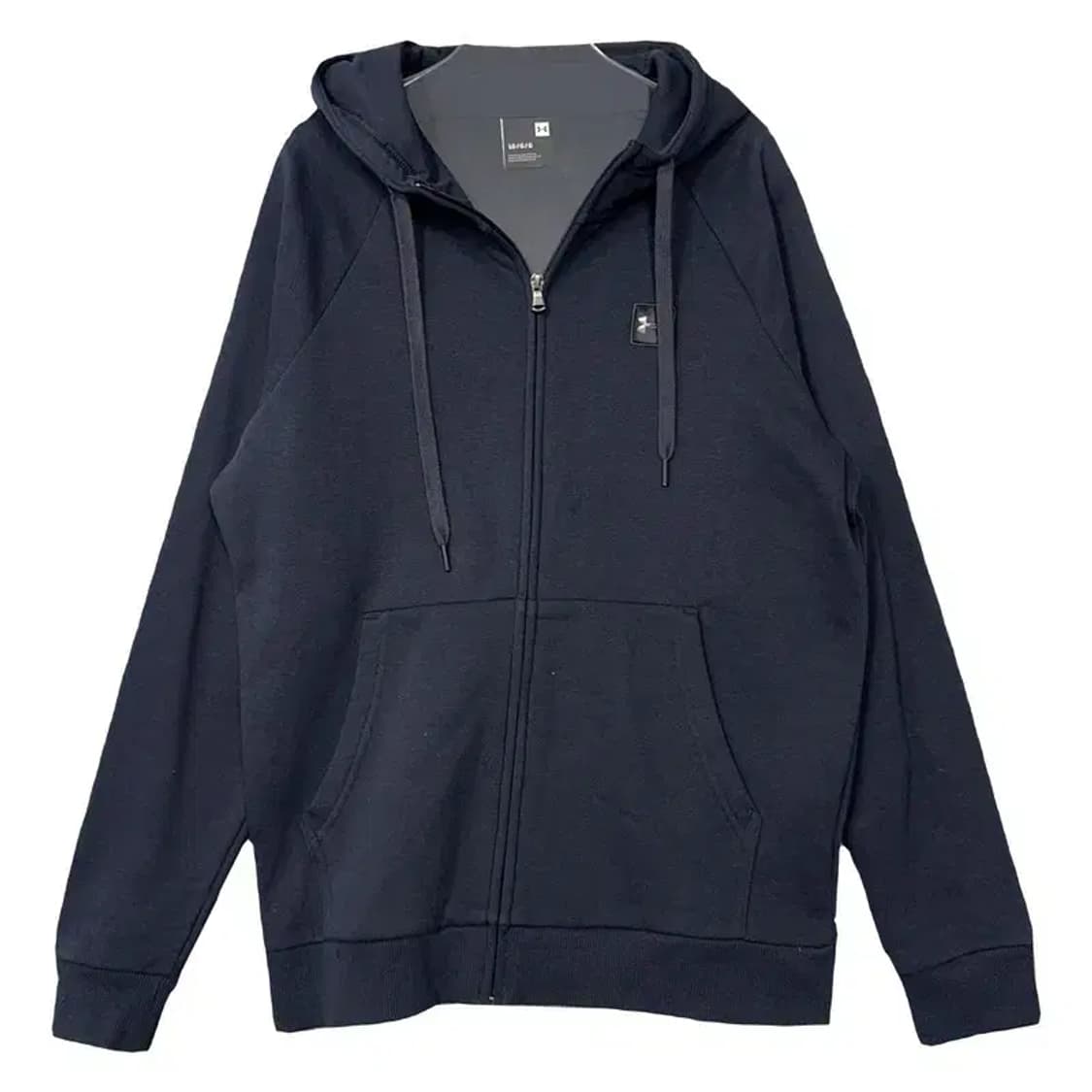 언더아머 네이비 로고 기능성 후드 집업 LG/LG 상품이미지1