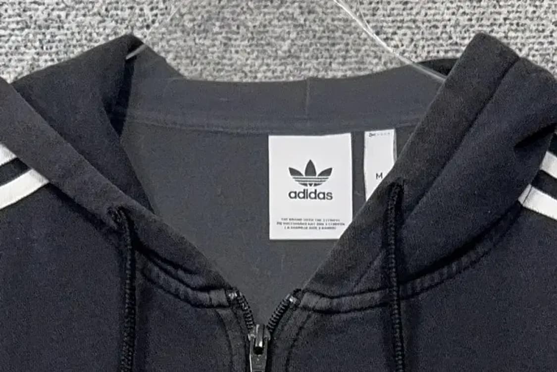 아디다스 불꽃 로고 삼선 후드 집업 M 상품이미지5