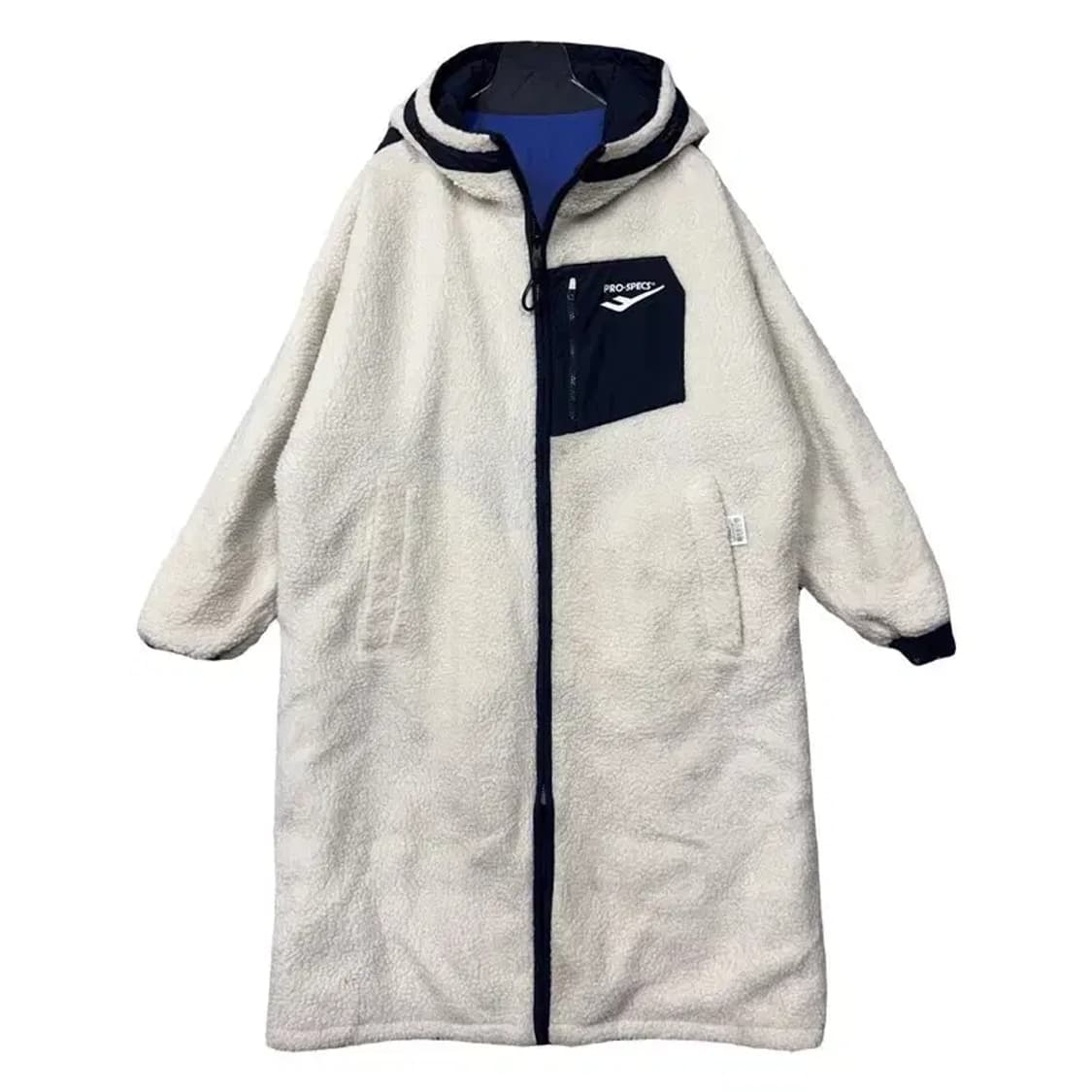 프로스펙스 양면 뽀글이 블랙 크림 롱 점퍼 100(L) 상품이미지1