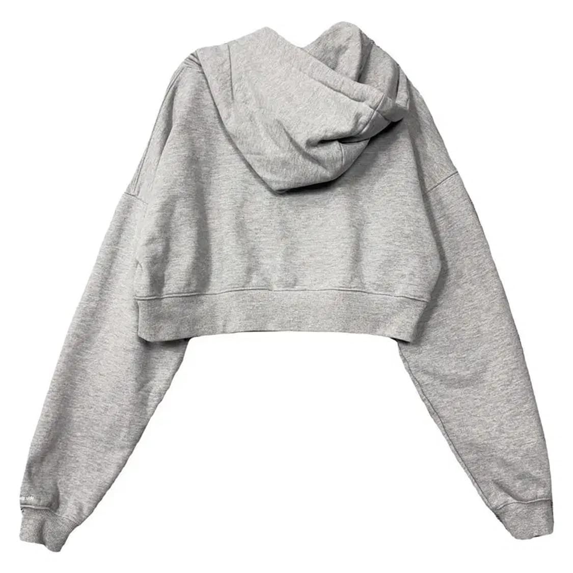 하덱스 프린팅 라이트 그레이 크롭 후드티 M 상품이미지2