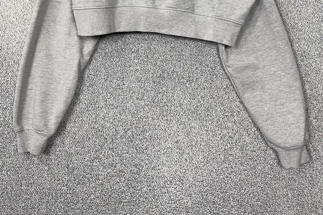 하덱스 프린팅 라이트 그레이 크롭 후드티 M 상품이미지4