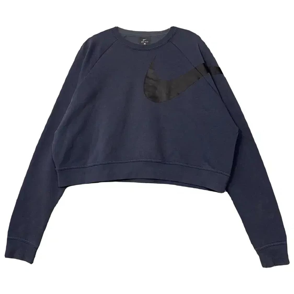 나이키 네이비 크롭 맨투맨 XL 상품이미지1