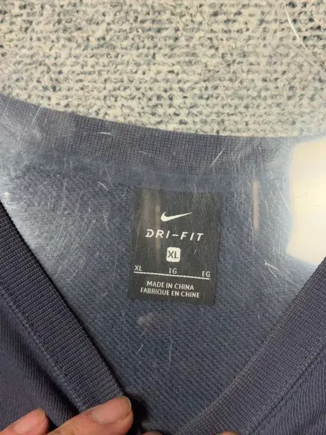 나이키 네이비 크롭 맨투맨 XL 상품이미지6