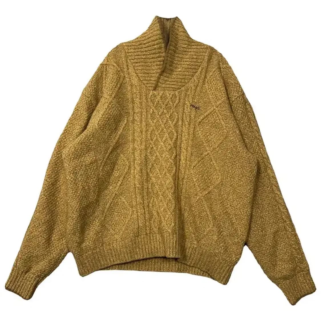 핑 카멜 케이블 남성 골프 니트 110 상품이미지1