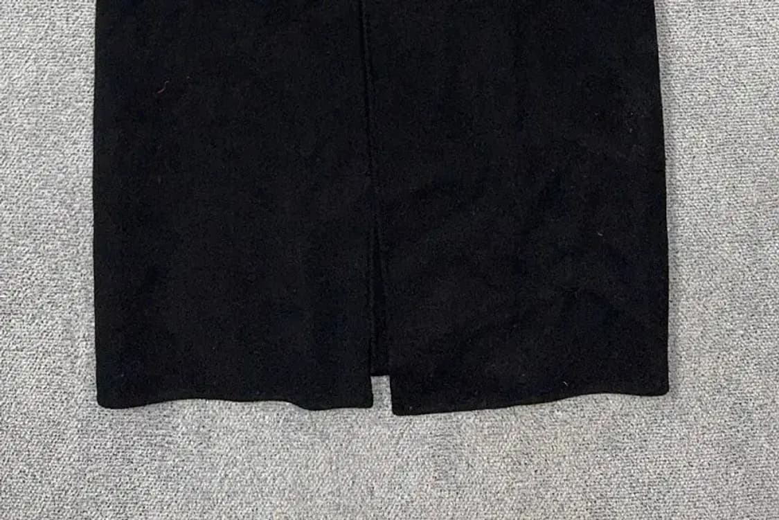 자라 블랙 버튼 울 롱코트 L 상품이미지5